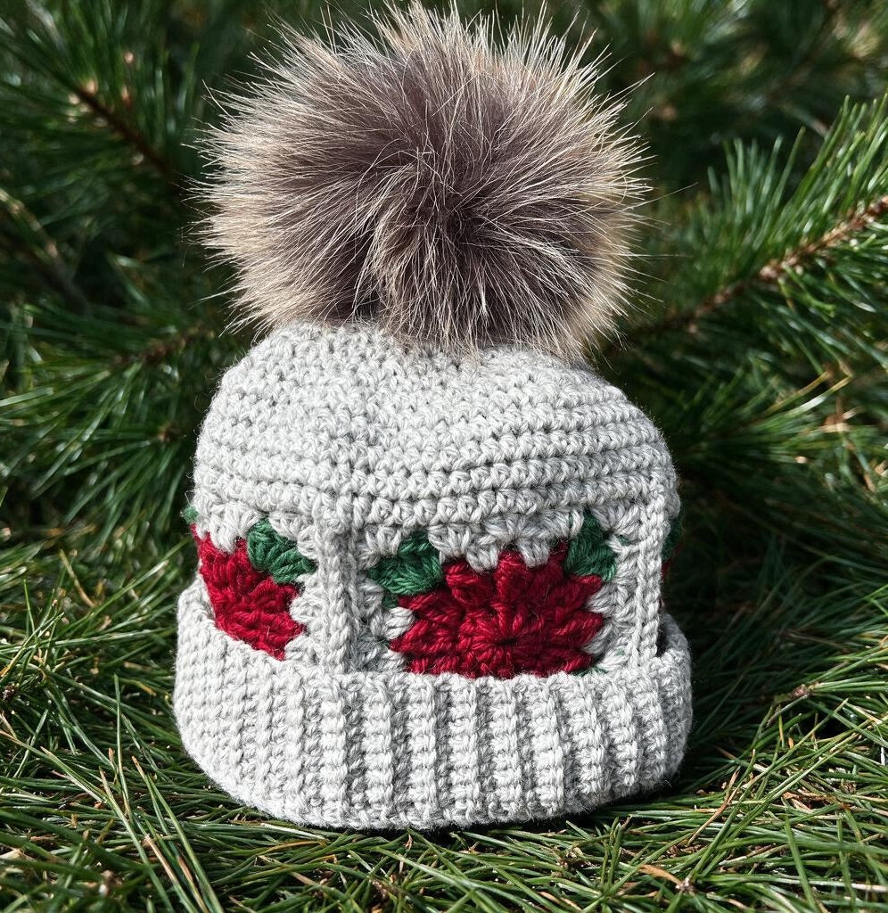 Peruvian Wool Bloom & Stitch Beanie